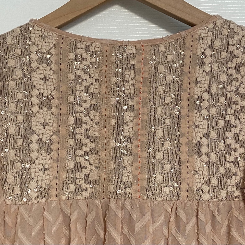 Anthropologie Anwen Peasant Dress Pink Rose - Picture 8 of 8